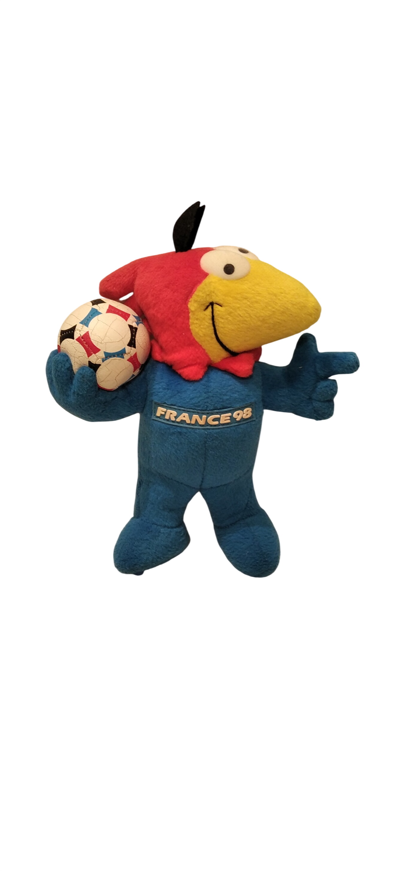 PELUCHE ÉQUIPE DE FRANCE 1998 Bon état -  reconditionné disponible sur Label Emmaüs
